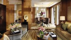 suite sitting area and dining table