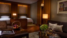 bedroom with double beds