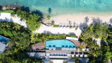 Pool Aerial 02 at Conrad Koh Samui