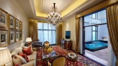 00871617 Pool Suite Sitting Rm opt 2 at The Leela Palace New Delhi