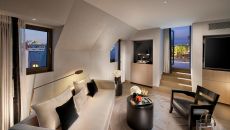 paris panoramic suite living room 703 at Mandarin Oriental Paris