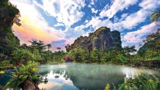 natural hot springs at