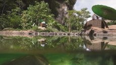 garra rufa dr fish pool at The Banjaran Hotsprings Retreat