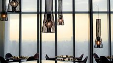 dining hall city view