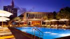Hyde Beach Pool Deck at Night