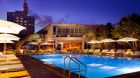 Hyde  Beach  Pool  Deck at  Night