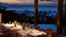 al fresco dining at dusk