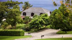 villa with ocean backdrop