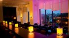 funky lighting and seating