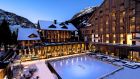The Chedi Andermatt CAM Dining The Courtyard The Ice Rink with Logo