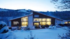 winter exterior night at Hotel Traube Tonbach