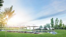 Pool sunset L AND Vineyards