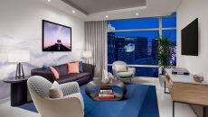 009863 SPCV Sky Suites One Bedroom Penthouse Strip View Living Area 1