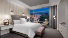 SARCV Sky Suites One Bedroom Strip View Bedroom ARIA Sky Suites