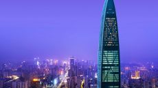 Hotel tower cityscape