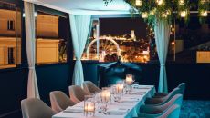 Roof bi night Five Seas Hotel Cannes