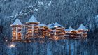See more information about The Alpina Gstaad winter exterior The Alpina Gstaad
