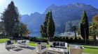 hotel gardens and mountain views