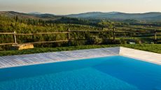 pool with countryside views