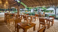 dining tables in the sand El Mangroove