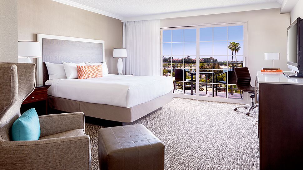 Hyatt Regency Newport Beach Greater Los Angeles California Bay View King Guest Room Hyatt Regency Newport Exterior