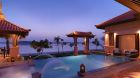 Two Bed Beach Villa Pool by Night