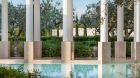 Colonades and reflection pool