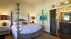 King bed with flowers