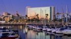 view from across the marina