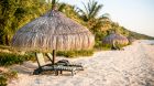 beach lounging