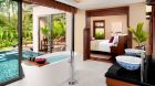 beachfront pool villa bathroom