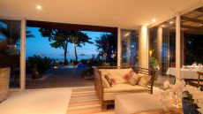 living room and garden terrace