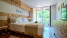 bedroom with garden view