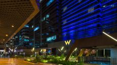 W Bogota exterior at night