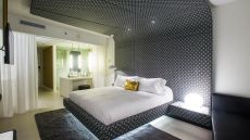 bedroom with ambient lighting