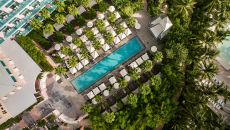 Hotel Exterior Drone Shots IMG 2028 at SLS Baha Mar