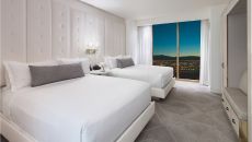 W Premier Two Queen Suite Bedroom at W Las Vegas