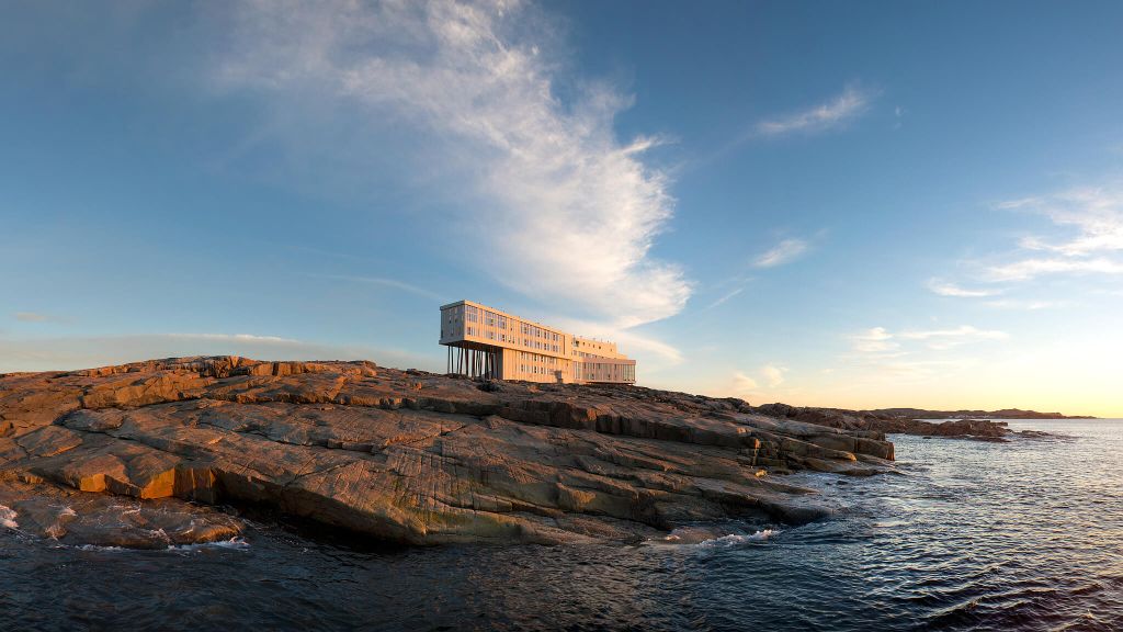 BEST FAR-FLUNG ESCAPE  Fogo Island Inn  Canada, hotel view, luxury hotel