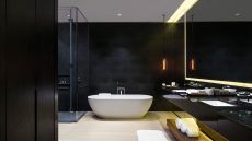 Suite bathroom at The Temple House