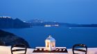 Seats overlooking the caldera