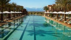 main pool mountain view at Park Hyatt Marrakech