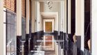lobby perspective art painting marble corridor resort at Park Hyatt Marrakech