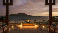 The Great House Outside Fireplace at Park Hyatt St. Kitts