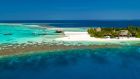 Mirihi Island Reef Aerial