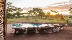 Sanctuary Swala pool sunrise