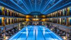 Indoor pool by night Hotel Molitor Paris