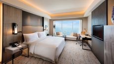 bedroom at Conrad Manila