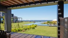 View of Bahia Vik Pools from Zinc Negro Bungalow