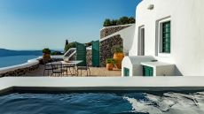 terrace with pool The Vasilicos, Santorini