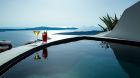 private pool drinks The Vasilicos, Santorini